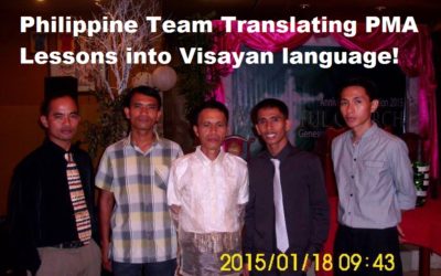PMA lessons being  translated it into Visayan language in Philippines!