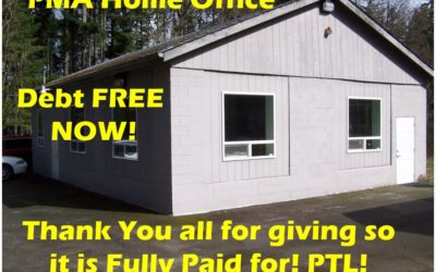 Debt Free on our Building now! Thank You Lord! Exciting answer to prayer!
